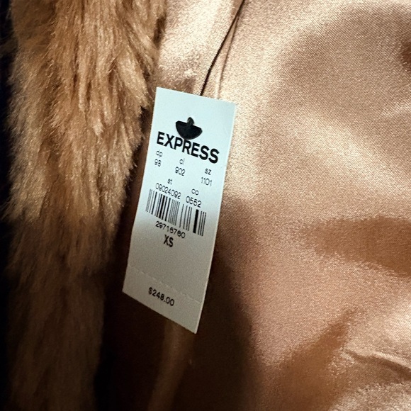 Express Tan Teddy Jacket - Picture 2 of 7